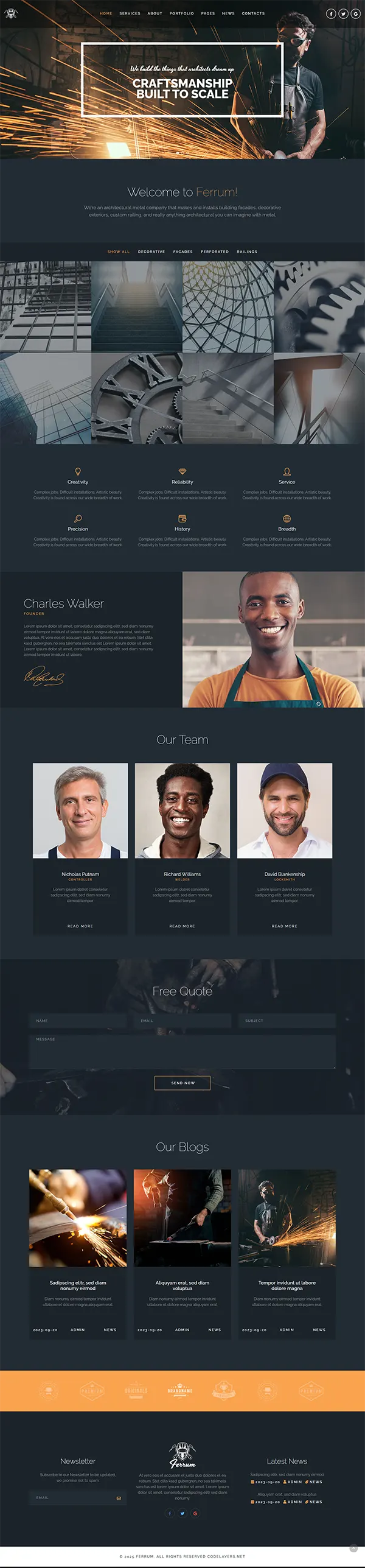 Ferrum - Joomla 6 Welding And Metal Works Template